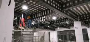 林芝一商场梁，楼板碳纤维加固施工